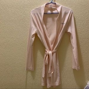 light pink calvin klein robe